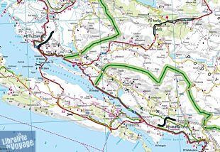 Freytag & Berndt - Carte de la côte croate (Istrie et Dalmatie)