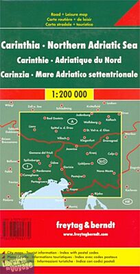 Freytag & Berndt - Carte de la Carinthie (Autriche) et du Nord de l'Adriatique