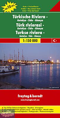 Freytag & Berndt - Carte de la Riviera Turque - Antalya - Side - Alanya