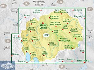 Freytag & Berndt - Carte de Macédoine du nord