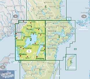 Freytag & Berndt - Carte de Suède - N°2 - Sud-Ouest - Göteborg - Vänersee - Karlstad