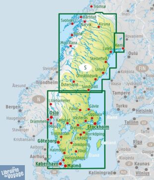 Freytag & Berndt - Carte de Suède