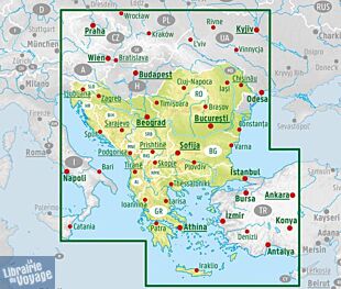 Freytag & Berndt - Carte des Balkans - Europe du sud-est
