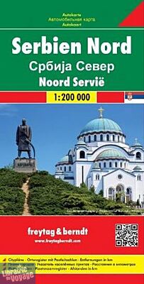 Freytag & Berndt - Carte du Nord de la Serbie
