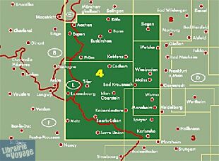 Freytag & Berndt - Carte du Palatinat rhénan - Sarre