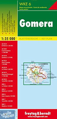 Freytag & Berndt - Réf.WKE 6 - Carte de La Gomera