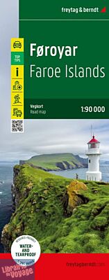 Freytag & Berndt - Carte des îles Féroés (plastifiée)
