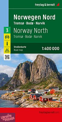 Freytag & Berndt - Carte de Norvège - n°3 - Nord - Tromso - Bodo - Narvik