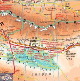 Gizi Map - Carte - N°4 - Chine Nord-Ouest (Xinjiang...)