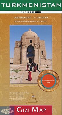 Gizi Map - Carte du Turkmenistan 