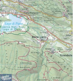 Global Map - Carte de randonnée - Lago di Como - Lac de Côme 