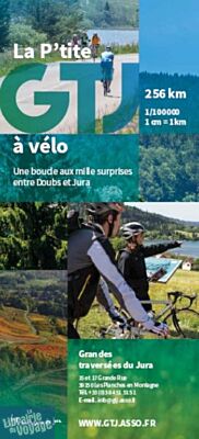 G.T.J éditions - Carte de randonnée - Carte de la p'tite GTJ à Vélo (Grande Traversée du Jura)