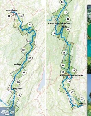 G.T.J éditions - Carte de randonnée - Carte de la GTJ à Vélo (Grande Traversée du Jura)