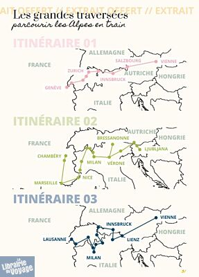Gwénaëlle Michels et Victor Gérard (auto-édition) - Guide - Voyager en train dans les Alpes  (conseils, bons plans et itinéraires pour découvrir les pays alpins)