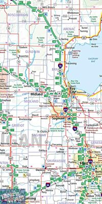 Hallwag - Carte régionale USA n°3 - Great Lakes (la région des grands lacs)
