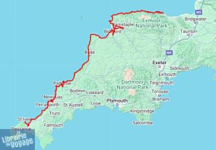 Harvey maps - Carte de randonnées - South West Coast Path n°1 (chemin côtier du sud-ouest anglais)