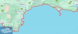Harvey maps - Carte de randonnées - South West Coast Path n°3 (chemin côtier du sud-ouest anglais)