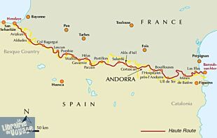 Cicerone - Guide de randonnées (en anglais) - The Pyrenean Haute Route (The HRP high-level trail)