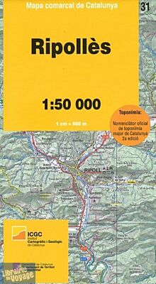 I.C.G.C (Institut Cartographique Catalan) - Carte de randonnée n°31 - Ripollès
