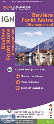 I.G.N - Carte - Baviere, Forêt Noire et Allemagne du sud