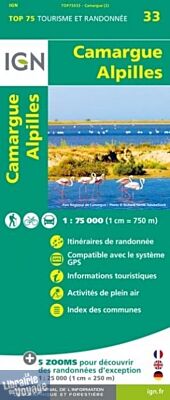 I.G.N - Collection Carte Top 75 - n°33 - Camargue - Alpilles