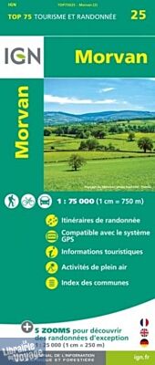 I.G.N - Carte - Top 75 - Morvan