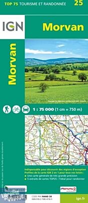 I.G.N - Carte - Top 75 - Morvan