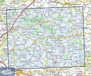 I.G.N. Carte au 1-25.000ème - Série bleue - 1630 SB - Aulnay - Couture-D'argenson