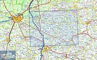 I.G.N. Carte au 1-25.000ème - Série bleue - 1642SB - Villeneuve-De-Marsan - Nogaro