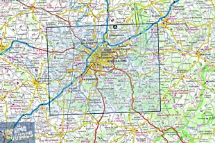 I.G.N. Carte au 1-25.000ème - Série bleue - 1732SB - Angoulême - Ruelle-Sur-Touvre