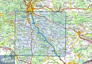 I.G.N. Carte au 1-25.000ème - TOP 25 - 2841OT - Vézénobres - Moussac