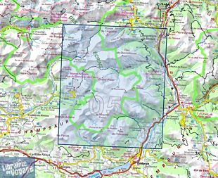 I.G.N. Carte au 1-25.000ème - TOP 25 - 3437ET - Orcières - Merlette - Sirac - Mourre Froid - PN des écrins