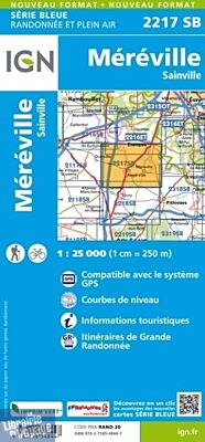 I.G.N - Carte au 1-25.000ème - Série bleue - 2217SB - Méréville - Sainville