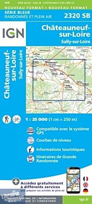 I.G.N - Carte au 1-25.000ème - Série bleue - 2320SB - Châteauneuf-Sur-Loire - Sully-Sur-Loire