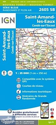 I.G.N - Carte au 1-25.000ème - Série bleue - 2605SB - Saint-Amand-Les-Eaux - Condé-Sur-L'Escaut