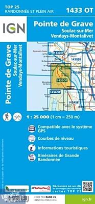 Carte topographique très détaillée au 1/25.000e (1cm = 250m)