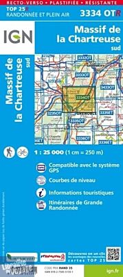 I.G.N. Carte au 1-25.000ème - TOP 25 Résistante -