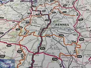 I.G.N - Carte - Ref.924 - Voies Vertes et Veloroutes de France 