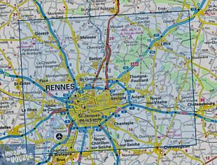 I.G.N - Carte au 1-25.000ème - Série bleue - 1218 SB - Rennes - Cesson-Sévigné - Liffré