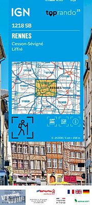 I.G.N - Carte au 1-25.000ème - Série bleue - 1218 SB - Rennes - Cesson-Sévigné - Liffré