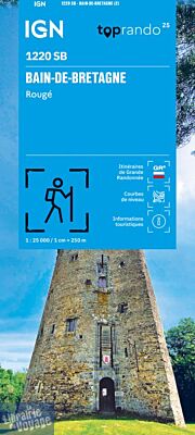 I.G.N - Carte au 1-25.000ème - Série Bleue - 1220 SB - Bain-de-Bretagne - Rougé