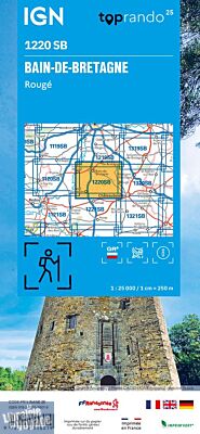 I.G.N - Carte au 1-25.000ème - Série Bleue - 1220 SB - Bain-de-Bretagne - Rougé