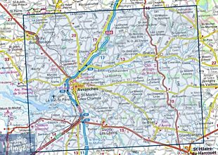 I.G.N - Carte au 1-25.000ème - Série Bleue - 1315SB - Brécey - Ducey - Avranches