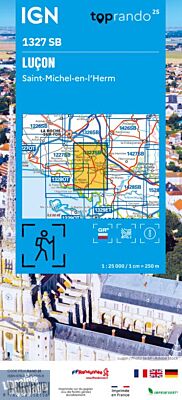 I.G.N - Carte au 1-25.000ème - Série bleue - 1327SB - Luçon - Saint-Michel-en-L'Herm