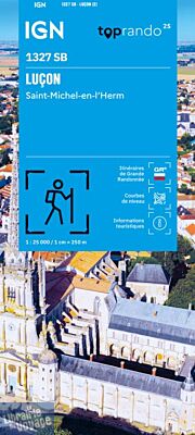 I.G.N - Carte au 1-25.000ème - Série bleue - 1327SB - Luçon - Saint-Michel-en-L'Herm