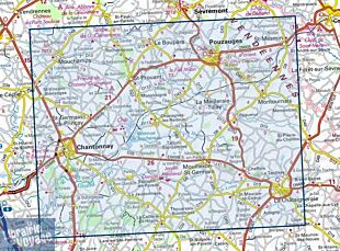 I.G.N - Carte au 1-25.000ème - Série bleue - 1426SB - Chantonnay - Pouzauges la Châtaigneraie