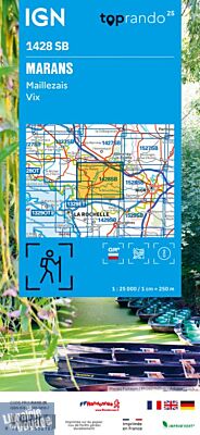 I.G.N - Carte au 1-25.000ème - Série bleue - 1428 SB - Marans - Maillezais - Vix
