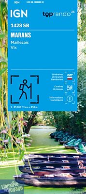 I.G.N - Carte au 1-25.000ème - Série bleue - 1428 SB - Marans - Maillezais - Vix