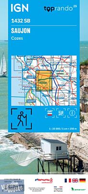 I.G.N - Carte au 1-25.000ème - Série bleue - 1432 SB - Saujon - Cozes