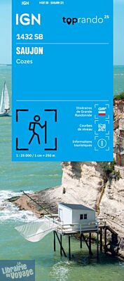I.G.N - Carte au 1-25.000ème - Série bleue - 1432 SB - Saujon - Cozes